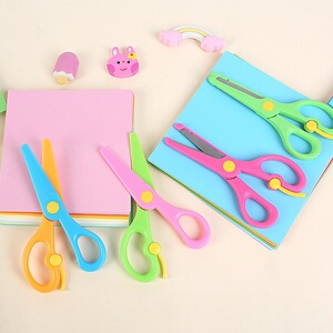 美术课剪刀安全手工儿童幼儿园小.zg宝宝刀小美工专用剪纸学生