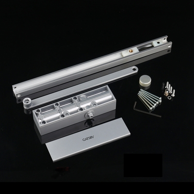 c液压缓冲闭门器90度定位家用滑轨道自动关门器防火门滑槽式闭门