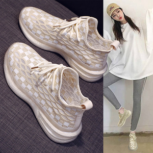 耐克小空椰子女鞋低帮透气运动鞋薄款网面镂空果冻女款跑步休闲鞋