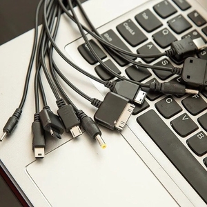 USB一拖十手机万能充电线/器 多功能圆头10合1充电线 typec电源线