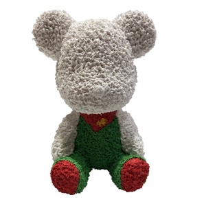 创意diy立体纸浆画玩偶手工材料包美术活动填色雕c塑鸭子熊独角兽