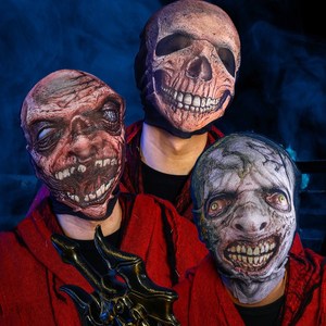 万圣节恐怖鬼面具全脸搞怪头套鬼脸吓人鬼屋魔鬼恶魔派对装扮道具