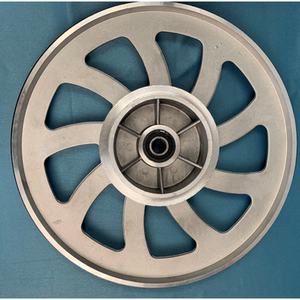 定制带锯轮带锯机配件上下轮主动轮从动轮配件地恩地带锯卡胶圈轮