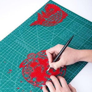 22九洋剪纸雕刻刀笔刀手账橡皮章雕刻工具diyo手工刻纸专用刻刀a.