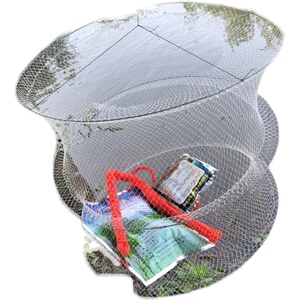 捕鱼笼花篮鲫f鱼黑鱼笼甲鱼笼捕渔网自动折叠抓鱼鲤鱼乌鱼龟网竹