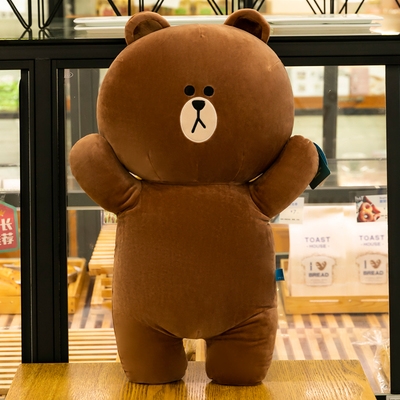 正版布朗熊公仔可妮兔玩偶毛绒玩具情侣一对布娃娃儿童礼物女孩萌