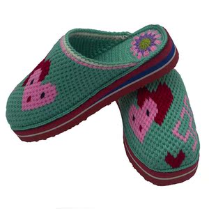 新款纯手工钩织编织毛线鞋拖鞋女成品时尚潮流厚底情侣婚庆520款