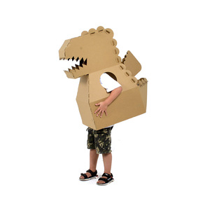 新款幼儿园儿童可穿戴纸板玩具大号纸箱纸壳皮手工制作玩具创意拼