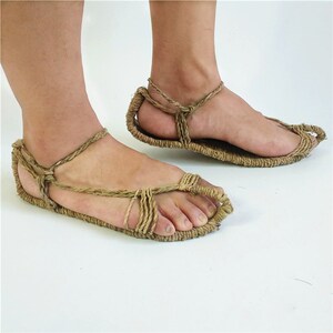 农民草鞋纯手工全麻系带红军x码征鞋男士凉大个性当兵凉鞋鞋长纯