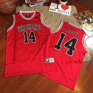 原盒正品slamdunk灌篮高手湘北14号 三井寿 篮球服/篮球衣/背心.