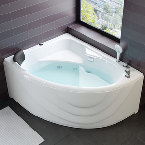 汉斯格雅三角 按摩 浴缸家用 淋浴一体智能小户型浴盆大人弧形冲