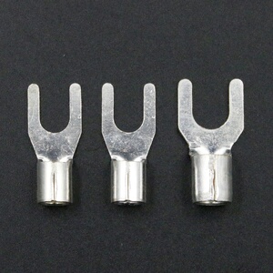 铜5-3冷压接线端子0型y形叉形裸端头.线鼻子镀银接线耳.10u0.