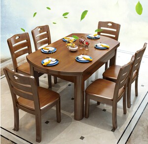 左右餐桌可伸缩