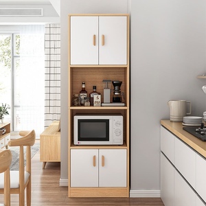 厨房柜子餐边柜窄型家用储物柜客厅靠墙组合橱柜立柜碗柜简约酒柜