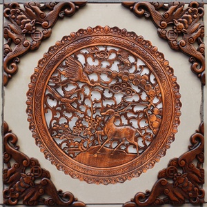 中式木雕挂件座