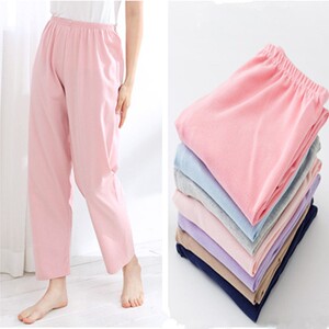 睡裤女单条纯棉居家全棉裤长裤大码休闲空调裤男女直筒春夏宽松款