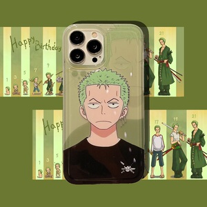 海贼王索隆潮牌动漫适用苹果13手机壳iphone12保护套11promax半透明xs