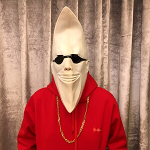 月亮面具头套cos外星人海盗船长演出月老动漫绿巨人怪人搞笑道具