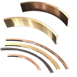 不锈钢吊顶圆弧包边条拉弯弧形收边装饰线条天花圆形收口钛金卡条