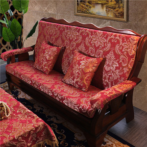 木质三人座沙发套罩