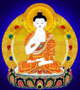 线绣全绣印花唐卡十字绣南无三十五佛之南无善名称功德佛