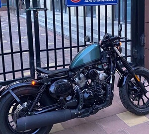 22轻骑大韩gv300s gv125油箱改装哈雷x48油箱 1s5升加大油箱花生