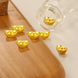 中国黄t金金元宝1g足金999瓶装投资攒金豆珠收藏送礼纯金存实心