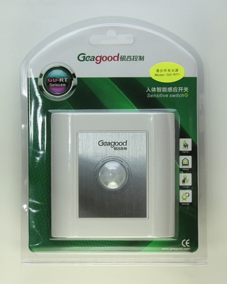 22矶谷 86型红外线人体感应开关 一路灯t具控制智能开关单路感应