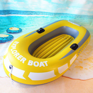 儿童皮划艇水上充气小船橡胶橡皮艇加厚钓鱼船游泳漂浮船气垫船