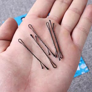 边夹简单刚夹子一字发夹紧日系成人包邮卡子儿童细夹黑色1人付款14