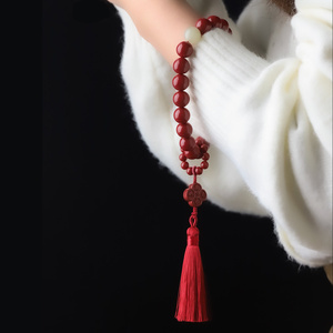 紫金砂手持36颗念珠手链手串十八子佛珠把玩女款原创设计