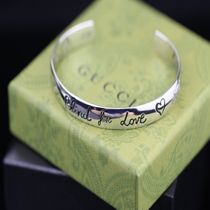 意大利直邮正品gucci/古驰 王源同款雕刻花鸟情侣手镯 爱无畏手环