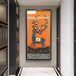 进门玄关画招财大气