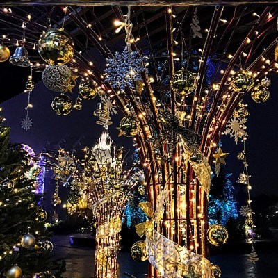 五彩灯闪灯新年