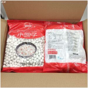 88上海丰众食品有限公司淘宝思念小小黑芝麻汤圆400g*5包装  包馅小
