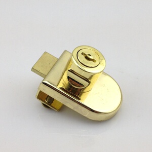 锁柜锁玻璃408g.金色门锁展示家具柜台玻璃玻璃柜锁锁橱柜