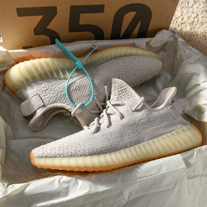 椰子鞋350过毒男女鞋款芝麻灰正品官网满天星春夏季纯白正版潮