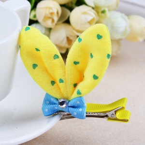 布艺s兔耳朵发卡女韩版学生儿童发夹可爱公主小女孩鹿角头饰卡