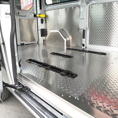 全顺改装不锈钢汽车铝地板大通v80依维柯得意金杯快运铝板内饰