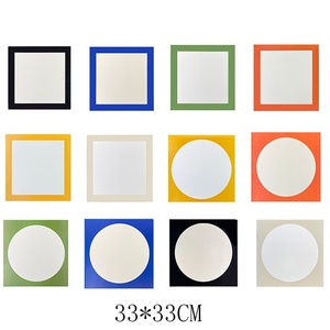 包邮镜片纸圆形彩色卡纸绘画纸圆面素描彩铅用纸美术画画卡纸画纸