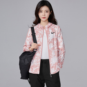 nike耐克夏季运动防晒衣女款宽松透气轻薄皮肤衣外套防风衣夹克