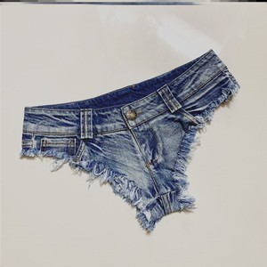 一分裤女时尚低腰弹力紧牛仔超短裤三角裤女热裤百搭打底裤