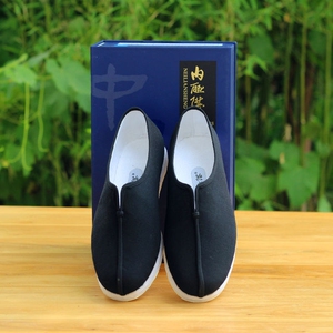 内联升男士鞋千层底夹鞋黑色礼服呢僧鞋青年布鞋中式牛筋底8137a