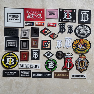 潮牌tb品牌巴宝莉刺绣布贴战马衣服标志胶贴补丁贴修补破洞包装饰