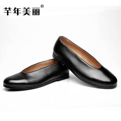 鞋口父士皮鞋亲鞋禅尚和皮老圆复鞋爷爷男古男女真罗僧意禅人u.