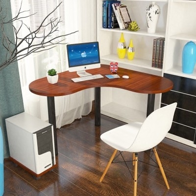 b转角书桌电脑桌墙角拐角办公桌l型电脑台式桌家用简约弧形写字桌