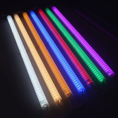 管外条座led跑码灯管栏线护水防虹霓马铝户七灯告灯底广彩色单数k