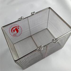 不锈钢304取样篮采样筐实验室手提篮试剂瓶方形取样框30*20*206孔