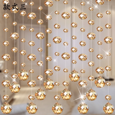 水晶门帘珠帘隔断帘欧式