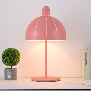 简约客厅台灯个性可爱粉色少女心儿童房装饰灯北欧创意卧室床头灯